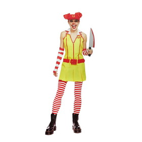 Seeing Red Evil Fast Food Clown Adult Costume