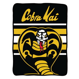 Surreal Entertainment SRE-09642-C The Karate Kid "Cobra Kai" Lightweight Fleece Throw Blanket | 45 x 60 Inches