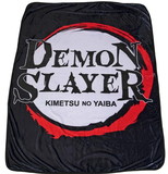 Surreal Entertainment SRE-09643-C Demon Slayer Logo Lightweight Fleece Throw Blanket | 45 x 60 Inches