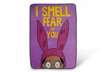 Surreal Entertainment Bob's Burgers Louise Throw Blanket - I Smell Fear On You - 64 x 44 Inches