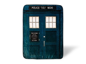 Surreal Entertainment SRE-CFB-DRWHTARDIS-C Doctor Who TARDIS Fleece Throw Blanket | 45 x 60 Inches