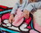 Surreal Entertainment SRE-CFB-HKT-PNL-C Sanrio Hello Kitty And Friends Oversized Sherpa Fleece Throw Blanket | 54 x 72 Inches