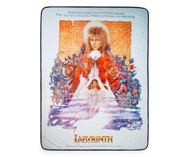 Surreal Entertainment SRE-CFB-LBTH-ORB-C Labyrinth Movie Poster Fleece Throw Blanket | 45 x 60 Inches