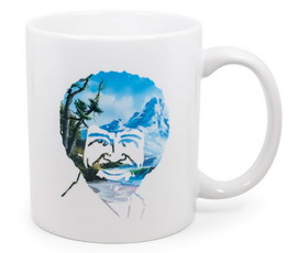Surreal Entertainment SRE-CMG-ROSS-BRPT-C Bob Ross Portrait Ceramic Mug | Holds 11 Ounces