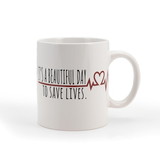 Surreal Entertainment SRE-CMG16-GA-HPTSL-C Greys Anatomy Derek Coffee Mug | It's A Beautiful Day To Save Lives | 16 Ounces