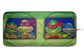 Surreal Entertainment SRE-CS-TMNT-COMIC-C Teenage Mutant Ninja Turtles Sunshade for Car Windshield | 64 x 32 Inches
