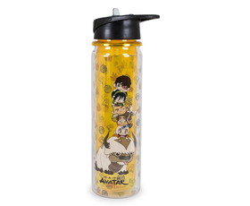 Surreal Entertainment SRE-H20-LAB-STACK-C Avatar: The Last Airbender Characters Water Bottle, Holds 16 Ounces