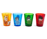 Surreal Entertainment SRE-SG4-LAB-CICN-C Avatar: The Last Airbender Chibi Characters 2-Ounce Shot Glasses | Set of 4