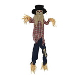 Sunstar SSI-63677-C Sound Activated Kicking Scarecrow Halloween Decoration