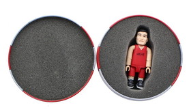 Stevenson Entertainment STE-TINYAOEX-C Houston Rockets Exclusive NBA SMITI Mini Figure | Yao Ming in Collectible Tin