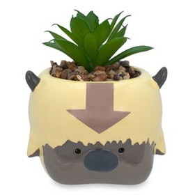 Silver Buffalo SVB-AVA517EH-C Avatar: The Last Airbender Appa 6-Inch Ceramic Planter With Artificial Succulent
