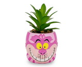 Silver Buffalo SVB-AW1601EH-C Disney Alice In Wonderland Cheshire Cat Mini Planter with Artificial Succulent