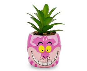 Silver Buffalo SVB-AW1601EH-C Disney Alice In Wonderland Cheshire Cat Mini Planter with Artificial Succulent