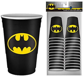 Silver Buffalo SVB-BN11217C-C DC Comics Batman Logo 2oz Disposable Plastic Mini Cups 20 Pack