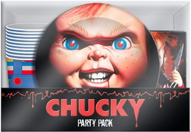 Silver Buffalo SVB-CK13055T-C Childs Play Chucky 60 Piece Party Tableware Set Cups Plates Napkins