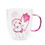 Silver Buffalo SVB-DIS621GV-C Disney The Aristocats Marie "XOXO" Glitter Handle Glass Mug | Holds 14 Ounces