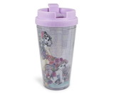 Silver Buffalo SVB-DP1303B2G-C Disney Princesses Double-Walled Plastic Tumbler With Lid | Holds 16 Ounces