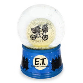 Silver Buffalo SVB-ET1601DM-C E.T. The Extra-Terrestrial Bike Moon Collectible Snow Globe | 6 Inches Tall