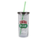 Silver Buffalo SVB-FRD2018F-C Friends Central Perk Cold Cup with Lid and Straw | Holds 20 Ounces