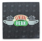 Silver Buffalo SVB-FRD201CC-C Friends Central Perk Logo 6 X 6 Inch Wood Box Wall Sign
