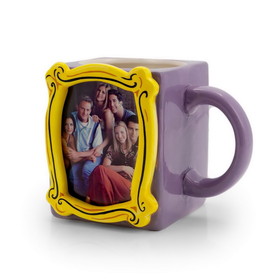 Silver Buffalo Friends Personalized Coffee Cup - Display Your Own Photo In Frame - 20 Ounces