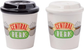 Silver Buffalo SVB-FRS509K2-C Friends Central Perk To-Go Cups Ceramic Salt and Pepper Shaker Set