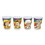 Silver Buffalo SVB-GOL64064-C The Golden Girls Rainbow 1.5-Ounce Mini Glasses | Set of 4