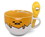 Silver Buffalo SVB-GUD20136B-C Sanrio Gudetama Ceramic Soup Mug With Spoon | Holds 24 Ounces