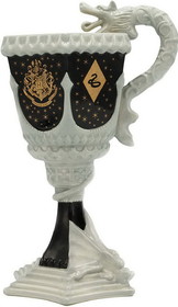 Silver Buffalo SVB-HP11833D-C Harry Potter Hogwarts Crest 20oz Sculpted Ceramic Goblet Mug