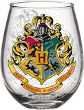 Silver Buffalo SVB-HP12366F-C Harry Potter Hogwarts Crest 20 Ounce Stemless Glass