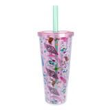 Silver Buffalo SVB-HP1629LB-C Harry Potter Honeydukes Icons Carnival Cup with Lid and Straw | Holds 24 Ounces