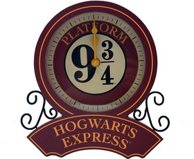 Silver Buffalo SVB-HP2344DQ-C Harry Potter Hogwarts Express Platform 9 3/4 Desk Clock