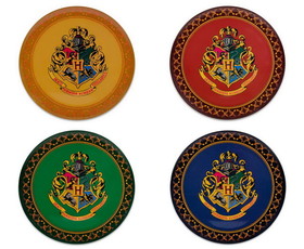 Silver Buffalo SVB-HP236472-C Harry Potter House Crests Melamine Dinner Plates | Set of 4