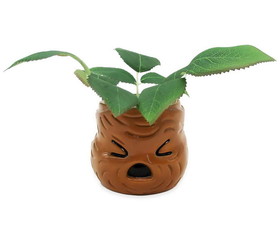 Silver Buffalo SVB-HP2407EH-C Harry Potter Mandrake Face 6 Inch Ceramic Planter with Faux Plant