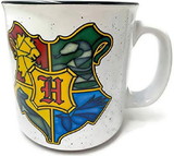 Silver Buffalo SVB-HP2427E1-C Harry Potter Stainless Glass Hogwarts Crest 20 Ounce Ceramic Camper Mug