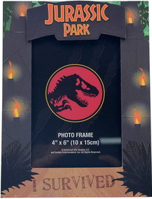 Jurassic Park I Survived Gate 4" x 6" 3D Photo Frame