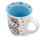 Silver Buffalo SVB-KTY3113K-C Hello Kitty Pastel Rainbow Wide Rim Ceramic Mug | Holds 14 Ounces