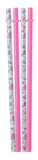Silver Buffalo SVB-KTY4217Z-C Hello Kitty Kawaii Treats 4 Piece Reusable Plastic Straw Set