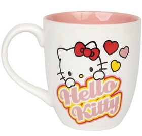 Silver Buffalo SVB-KTY502K7-C Hello Kitty Hearts 18 Ounce Ceramic Mug