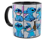 Silver Buffalo SVB-LI110234G-C Disney Lilo & Stitch Glitter Collage Ceramic Mug | Holds 20 Ounces