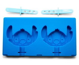 Silver Buffalo SVB-LI12497PB-C Disney Lilo & Stitch Silicone Ice Pop Mold Tray