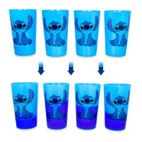 Silver Buffalo SVB-LI1421LD-C Disney Lilo & Stitch Color-Changing Plastic Cups | Set of 4