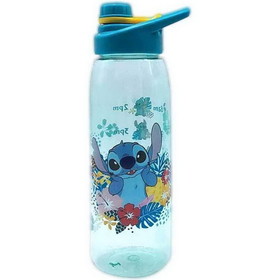 Disney Lilo & Stitch Tropical 28oz Plastic Water Bottle w/ Screw Lid