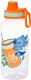 Silver Buffalo SVB-LI1433L5V-C Disney Lilo & Stitch Bubble Tea 32 Ounce Twist Spout Plastic Bottle w/ Decals