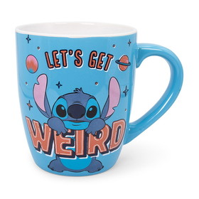 Silver Buffalo SVB-LI1441EX-C Disney Lilo & Stitch "Get Weird" Ceramic Mug | Holds 25 Ounces