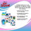 Silver Buffalo SVB-LI1504L5-C Disney Lilo & Stitch Flowers 32-Ounce Twist Spout Water Bottle And Sticker Set