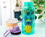 Silver Buffalo SVB-LI1653L5-C Disney Lilo & Stitch Pineapple 32-Ounce Twist Spout Water Bottle And Sticker Set