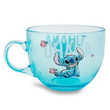 Silver Buffalo SVB-LI1692Q6-C Disney Lilo & Stitch Ohana Glass Coffee Mug | Holds 16 Ounces