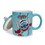 Silver Buffalo SVB-LI2612KN-C Disney Lilo & Stitch Holiday Cheer Ceramic Mug With Lid | Holds 18 Ounces