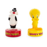 Silver Buffalo SVB-LT1509K2-C Looney Tunes Sylvester and Tweety Ceramic Salt and Pepper Shakers | Set of 2